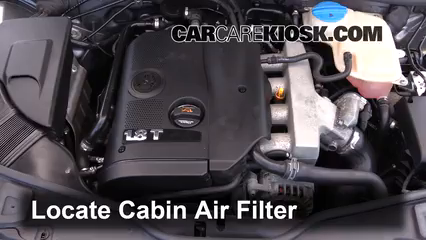 2005 Volkswagen Passat GLS 4 Motion 1.8L 4 Cyl. Turbo Wagon Filtre à air (intérieur) Changement